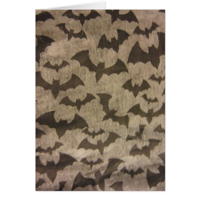 Cartão Morcegos negros (Frente)