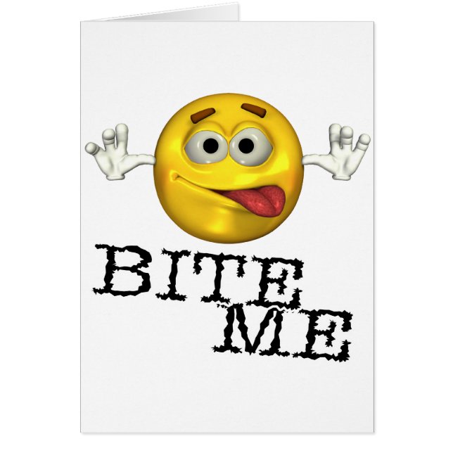 Cartão Morda-me! (Frente)