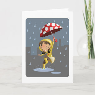 Cartão Morgan na chuva
