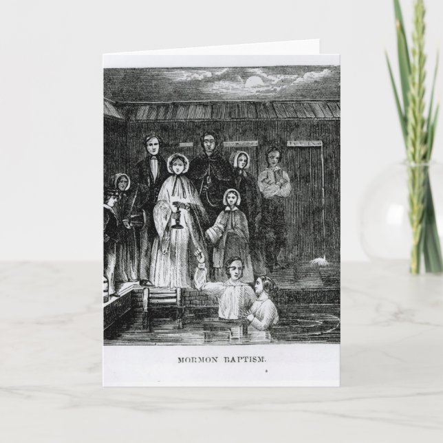 Cartão Mormon Baptism (Frente)