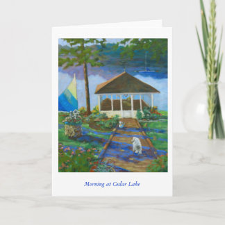 Cartão Morning at Cedar Lake