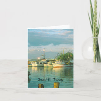 Cartão Morning Harbor, Seadrift, Texas Note Card