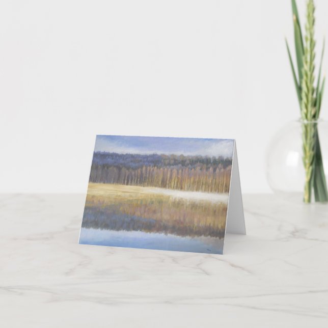 Cartão Morning Lake Note Card (Frente)