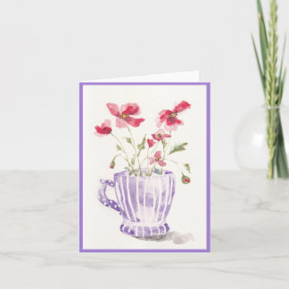 Cartão Morning Poppies Greeting Card