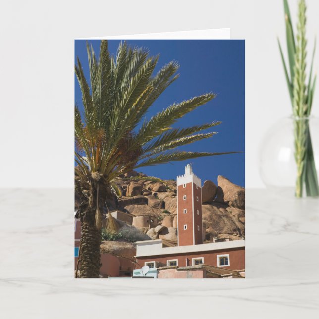 Cartão MOROCCO, Anti Atlas, TAFRAOUTE Area: ADAI, Red (Frente)