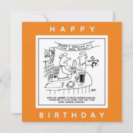 Cartão Morris Dançando em Pub. Tradicional Dança Morris