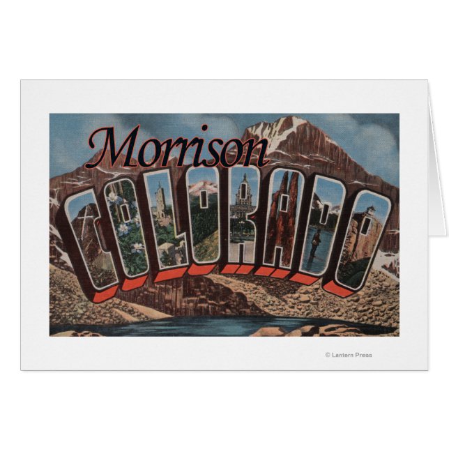 Cartão Morrison, Colorado - Cenas com Letra Grande (Frente Horizontal)