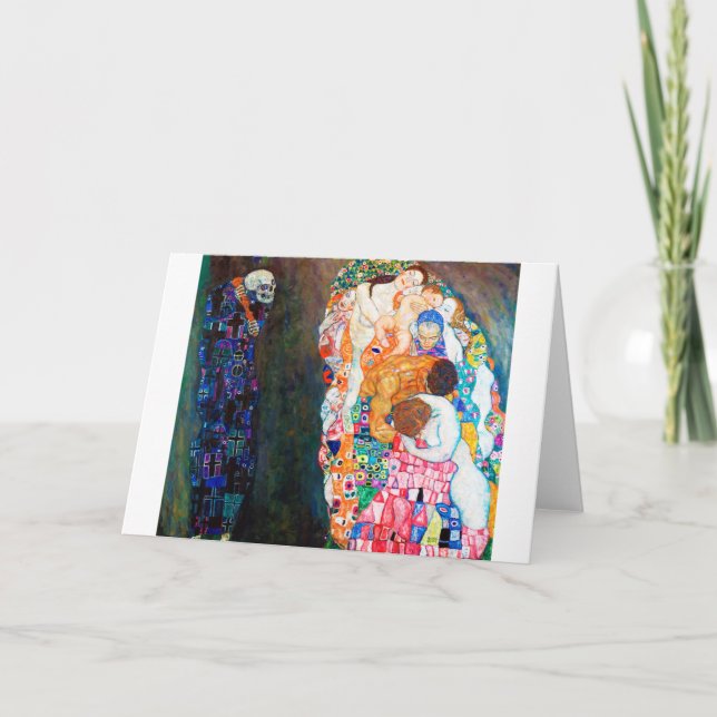 Cartão Morte e vida, Gustav Klimt (Frente)