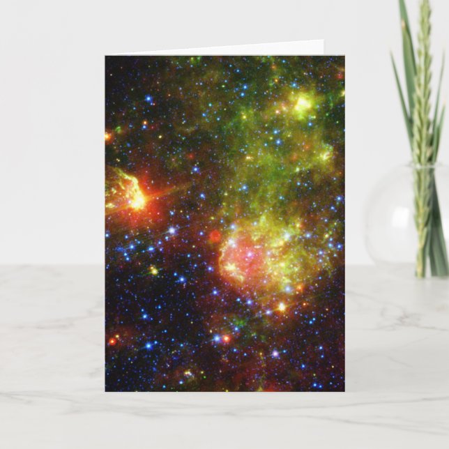 Cartão Morte empoeirada de uma estrela massiva da NASA (Frente)