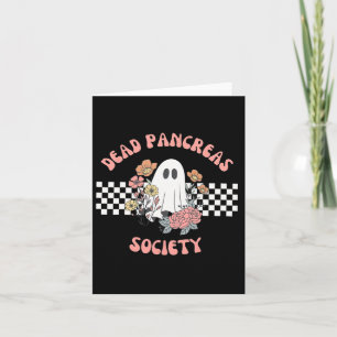 Cartão Morto Pancreias Sociedade Funny Ghost Diabetes Awa