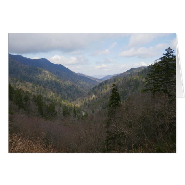 Cartão Morton Overlook nas montanhas do Enfumaçado Excele (Frente Horizontal)