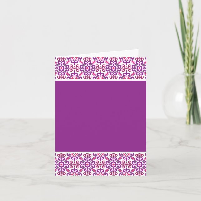 Cartão Mosaic Pattern BGF - Purple (Frente)