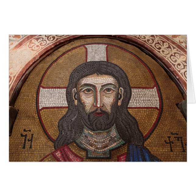 Cartão Mosaico de Jesus (Frente Horizontal)