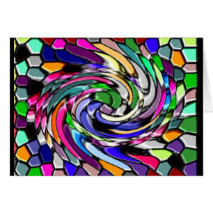 Cartão Mosaico de Swirly