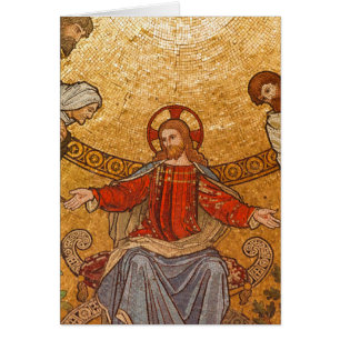 Cartão mosaico do cristo jesus