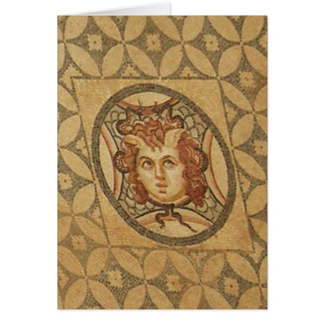 Cartão Mosaico romano da casa de campo (Frente)