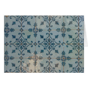 Cartão Mosaicos do vintage de Portugal