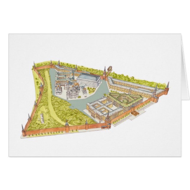 Cartão Moscovo Kremlin (Frente Horizontal)