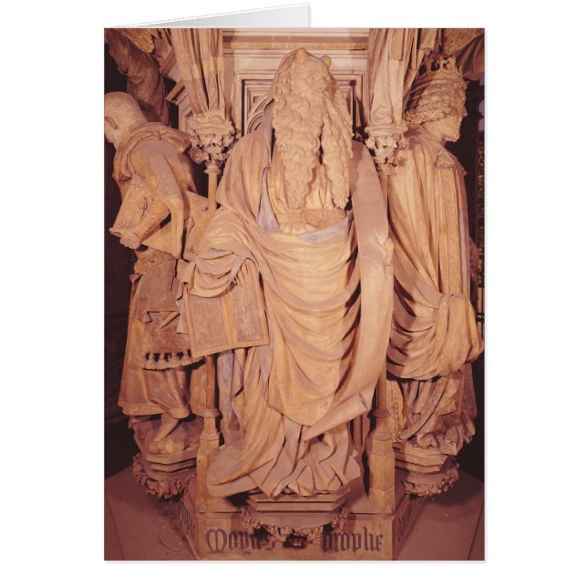 Cartão Moses, detalhe do suporte sextavado (Frente)