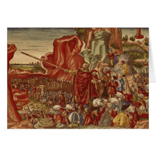 Cartão Moses que parte o Mar Vermelho