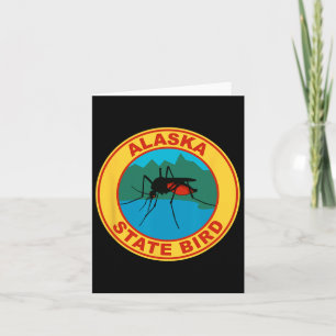 Cartão Mosquito-Pássaro Funny Alaska