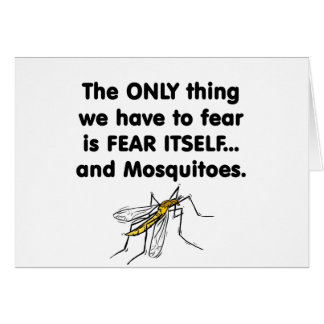 Cartão mosquitos 2 do medo próprio