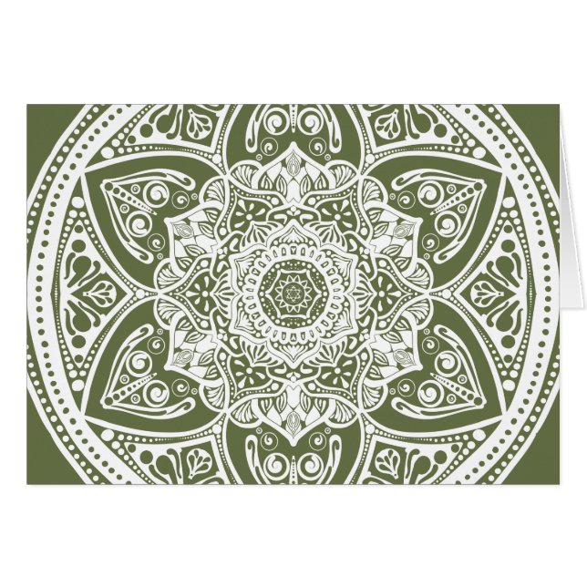 Cartão Moss Mandala (Frente Horizontal)