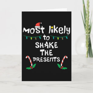 Cartão Most Likely Shake Presents Natal Xmas Família M