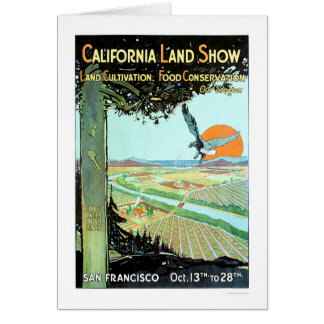 Cartão Mostra da terra de Califórnia em San Francisco