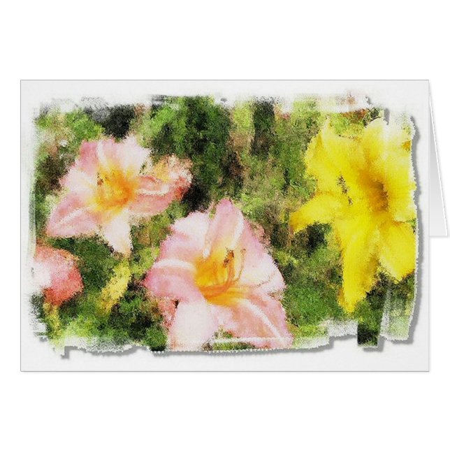 Cartão Mostra de flor ex (Frente Horizontal)