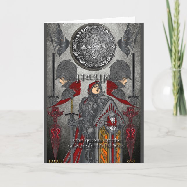 Cartão Mostrar Freyja (Frente)