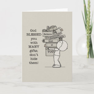 Cartão Mostre seus presentes