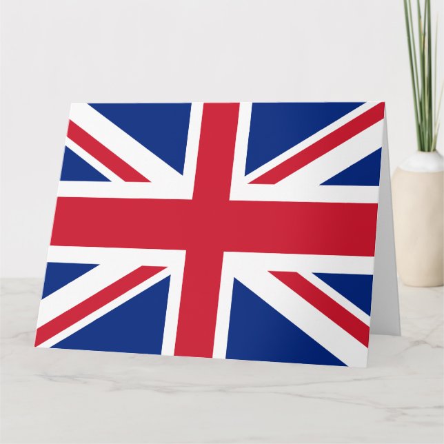 Cartão Mostre suas cores - Reino Unido (Frente)