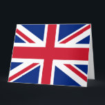 Cartão Mostre suas cores - Reino Unido<br><div class="desc">A bandeira da União foi nascer em 1801, o ano em que a Irlanda Norte aderiu ao país, e a sua design visa unir todas as bandeiras das regiões que constituíam o Reino Unido: Inglaterra, Irlanda Norte e Escócia.</div>