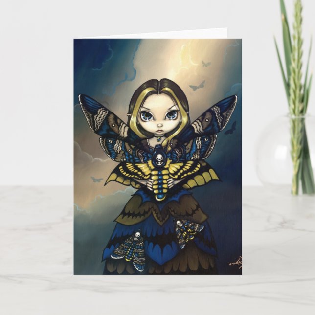 Cartão "Moth Queen": Acherontia Atropos (Frente)