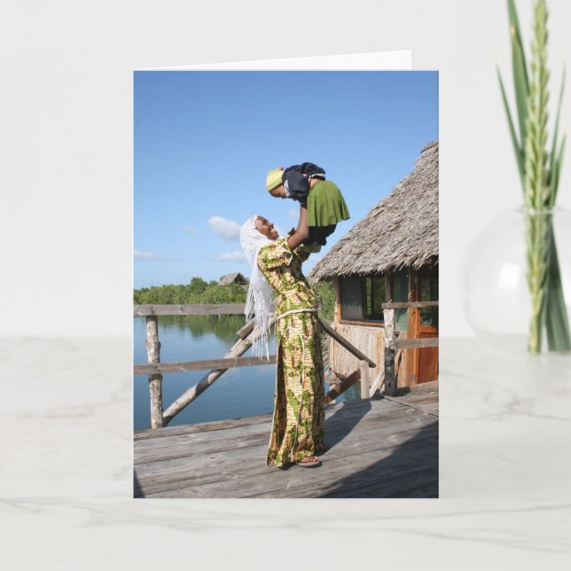 Cartão Mother and Baby (Frente)