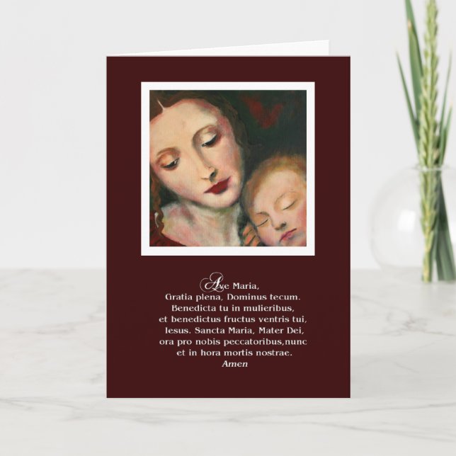 Cartão Mother and Child Greeting Card (Frente)