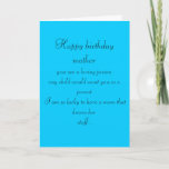 CARTÃO MOTHER BIRTHDAY CARD<br><div class="desc">CUSTOMIZE INSIDE AND BACK OF CARD</div>