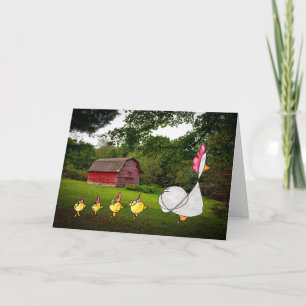 Cartão Mother Hen Greeting Card