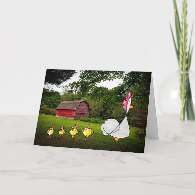 Cartão Mother Hen Greeting Card (Frente)