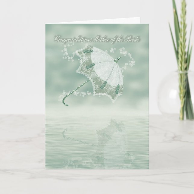 Cartão Mother of the bride Congratulations card with flow (Frente)