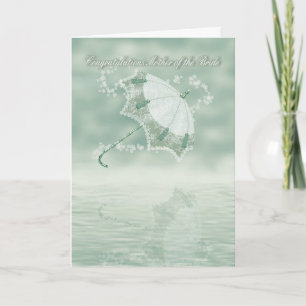 Cartão Mother of the bride Congratulations card with flow