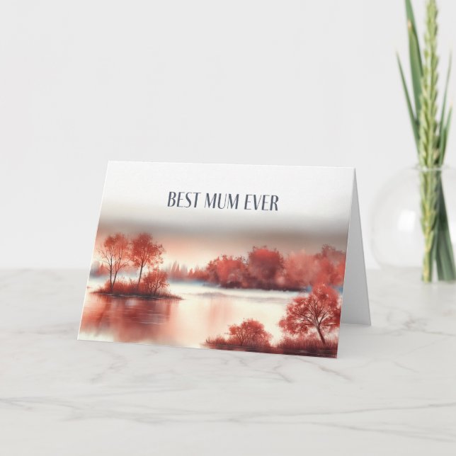 Cartão Mother´s Day Card "Best Mum Ever" (Frente)