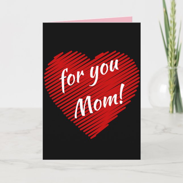 Cartão Mother’s day special- my heart is for you Mom (Frente)