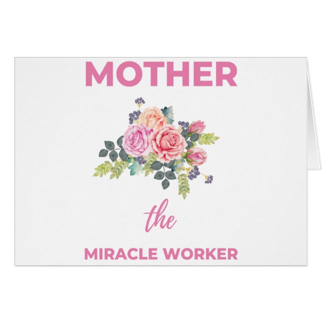 Cartão Mother The Miracle Worker 2 (Frente Horizontal)