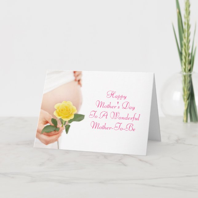 Cartão Mother-To-Be Mother's Day Card (Frente)