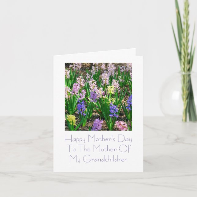 Cartão "Mother To My Grandchildren" Mother's Day Card (Frente)