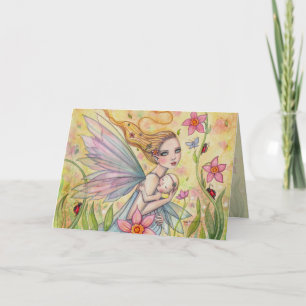 Cartão Motherhood Fairy Mother and Baby Fantasy Art