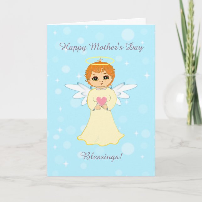 Cartão Mother's Day Angel Blessings Card (Frente)