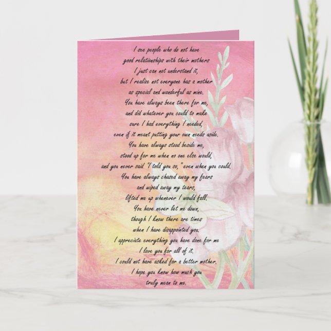 Cartão Mother's Day Card (Frente)